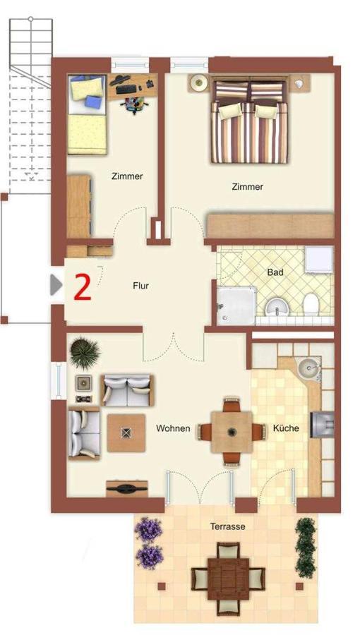 Appartement Sundevit Börgerende-Rethwisch Dış mekan fotoğraf